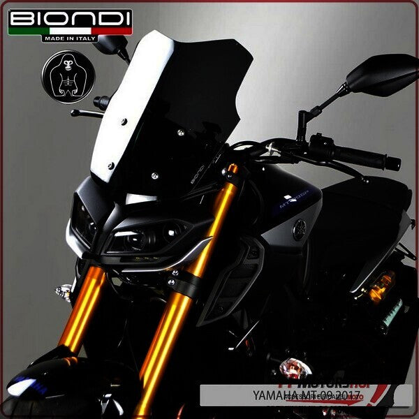 CUPOLINO PARABREZZA MOTO PER YAMAHA MT09 FUME DARK BIONDI 8010374 2017>