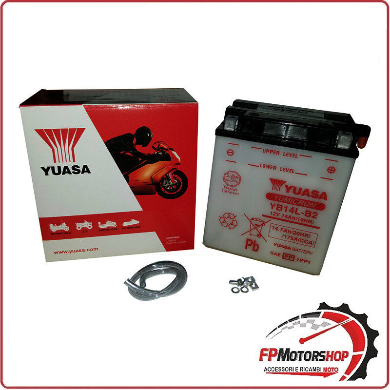 BATTERIA PER MOTO YUASA YB14L-B2 12V 14AH 136X91X169MM CCA190 HONDA