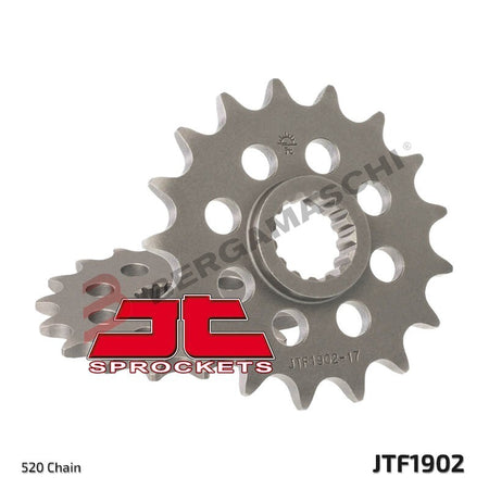 PIGNONE TRASMISSIONE PER MOTO JT 1902 Z14 JTF1902.14 14 DENTI ACCIAIO PASSO 520