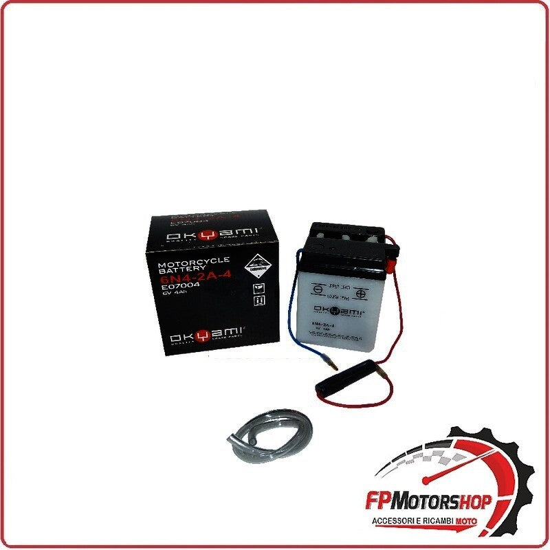 BATTERIA PER MOTO OKYAMI 6N4-2A-4 6V 4AH 71X71X97MM DUCATI SIX DAYS