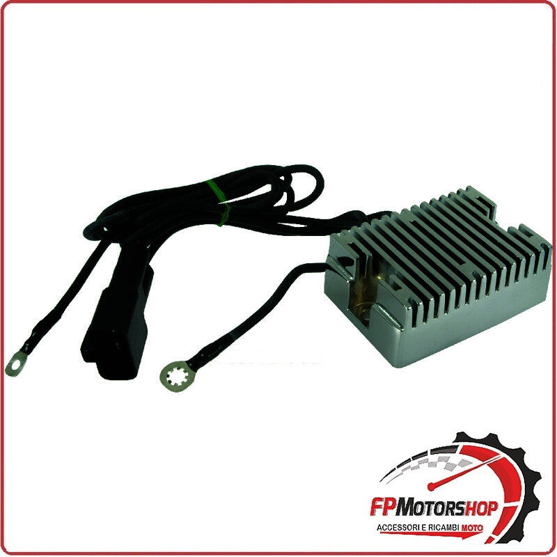 REGOLATORE DI TENSIONE PER HARLEY BIG TWIN 99-03 CROMATO WAI 12V CONNETTORE