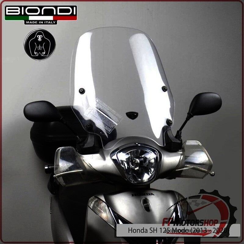 PARABREZZA CUPOLINO PER HONDA SH MODE 125 2013>2020 ATTACCHI ORIGINALI BIONDI