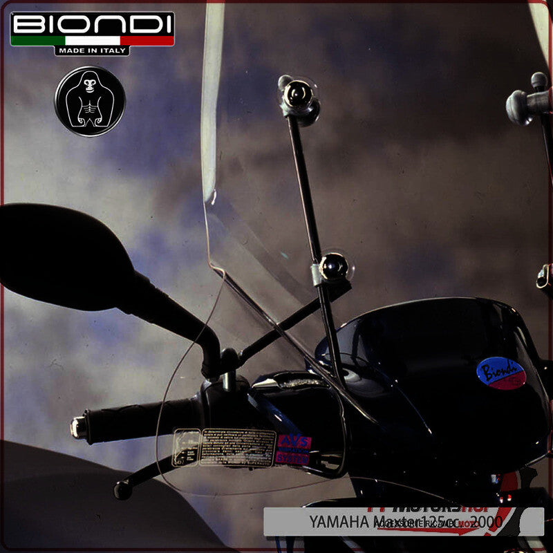 KIT ATTACCHI PARABREZZA PER SCOOTER YAMAHA MAXSTER MBK THUNDER 125 BIONDI