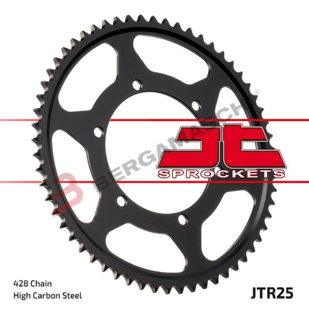 CORONA PER TRASMISSIONE MOTO JT 25 Z60 JTR25.60 60 DENTI ACCIAIO PASSO 420
