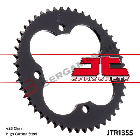 CORONA PER TRASMISSIONE MOTO JT 1355 Z50 JTR1355.50 50 DENTI ACCIAIO PASSO 428