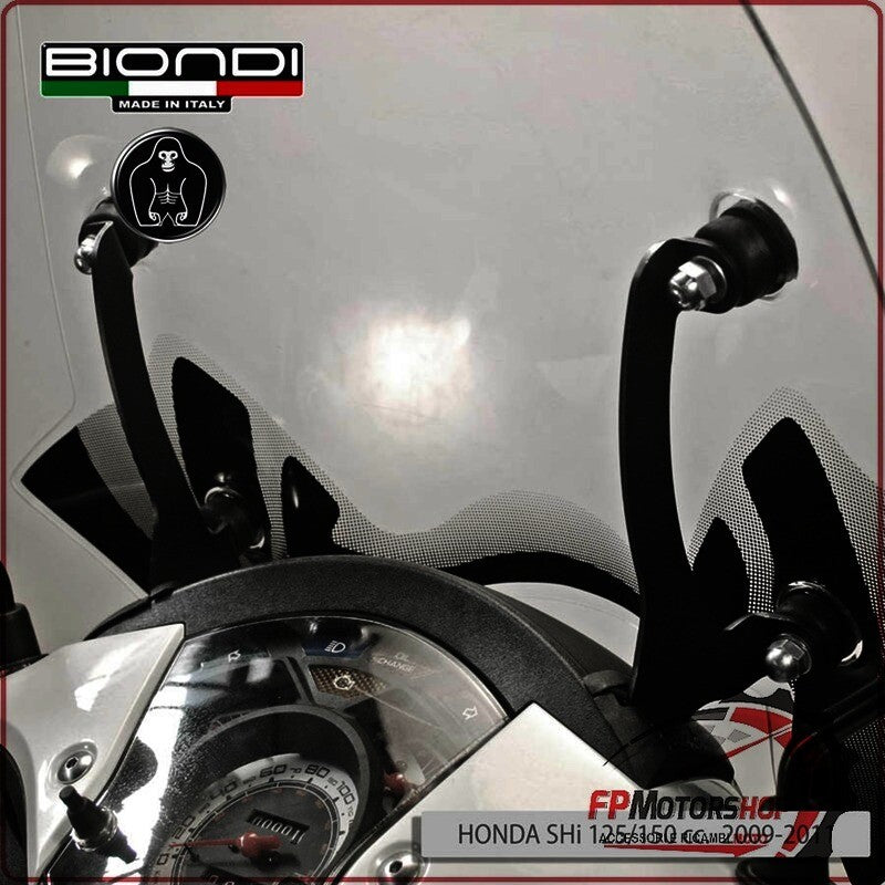 KIT ATTACCHI PARABREZZA SCOOTER PER HONDA SH 125/150 BIONDI 8500578 09>11