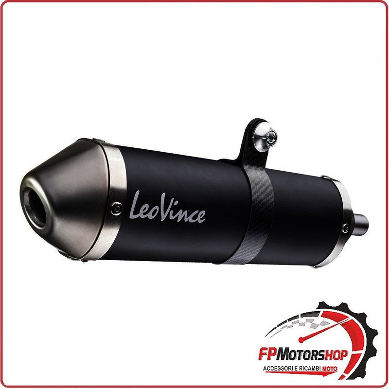 TERMINALE DI SCARICO NERO PER FANTIC XE/XM 50 21- LEOVINCE 17006B OMOLOGATO