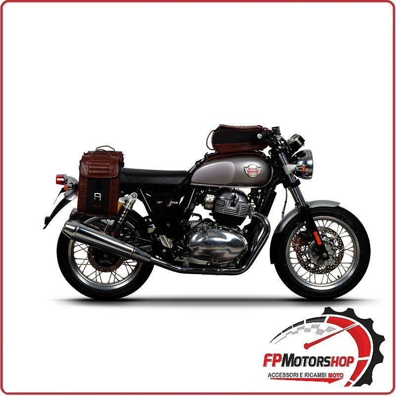 ATTACCO BORSE LATERALI BAGAGLIO MOTO MORBIDE PER INTERCEPTOR 19>22 ROYAL ENFIELD