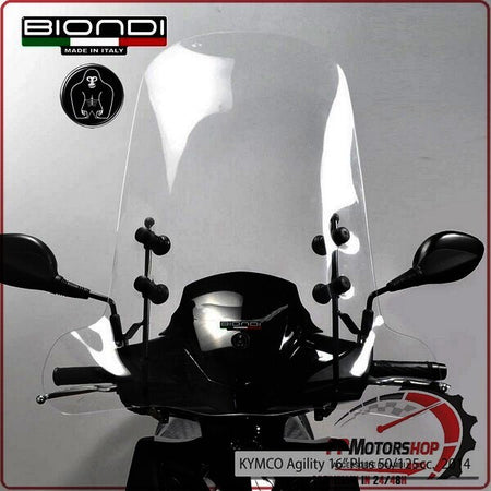 PARABREZZA PER SCOOTER CLUB KYMCO AGILITY R16 50/125/150 2008>2014 BIONDI