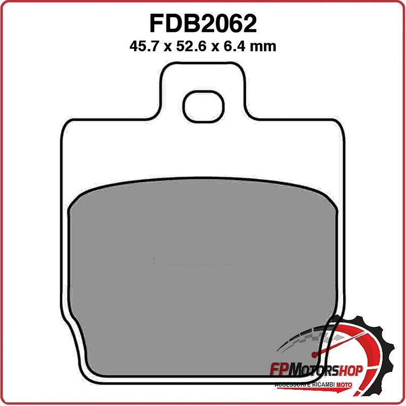 PASTIGLIE FRENI PER SCOOTER FDB2062EF YAMAHA NS AEROX R NAKED 50 13>13 F