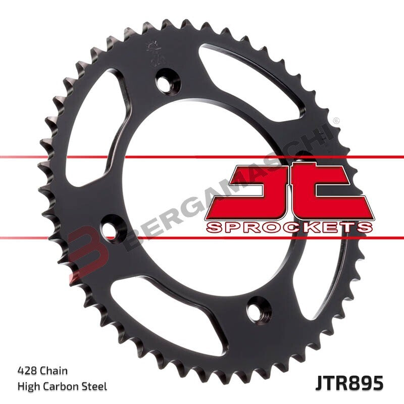 CORONA PER TRASMISSIONE MOTO JT 895 Z49 JTR895.49 49 DENTI ACCIAIO PASSO 428