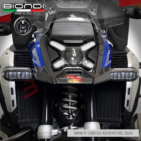 COPPIA GRIGLIE PROTEZIONE PER FARI ANTINEBBIA BMW R1300 GS 24> BIONDI 8010509