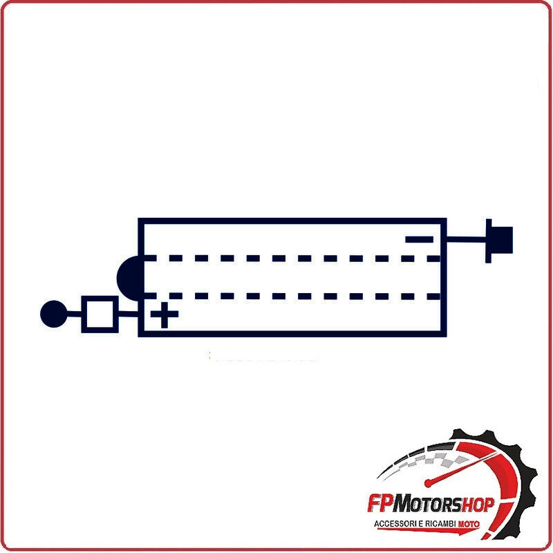 BATTERIA PER MOTO MARELLI 6N2-2A-SM 6N2-2A 6V 2Ah YAMAHA TT 600 85-92