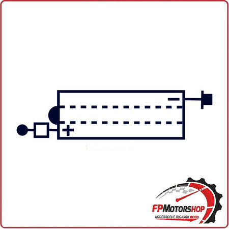 BATTERIA PER MOTO MARELLI 6N2-2A-SM 6N2-2A 6V 2Ah YAMAHA TT 600 85-92