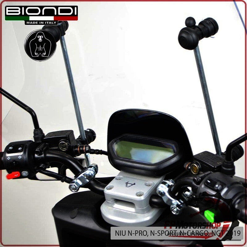 KIT ATTACCHI PARABREZZA SCOOTER PER NIU ASKOLL SYM SUPERSOCO WAYEL YADEA BIONDI