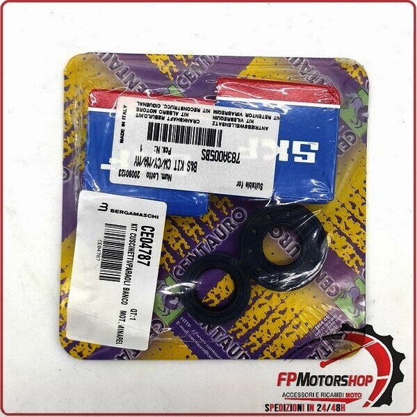 KIT CUSCINETTI PARAOLI BANCO PER MOT. MINARELLI 50 RACING CENTAURO 783A005BS