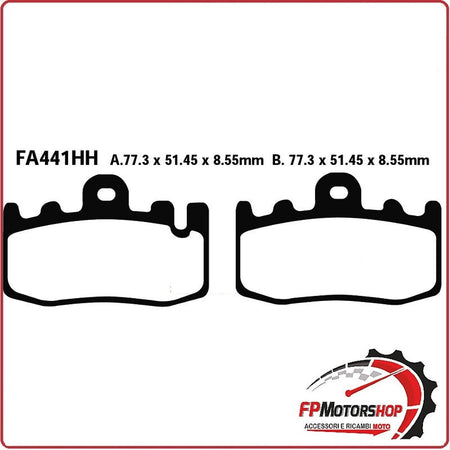 PASTIGLIE PASTICCHE FRENO PER MOTO BMW K1200GT 06>07 EBC FA441HH K 1200 GT 06>