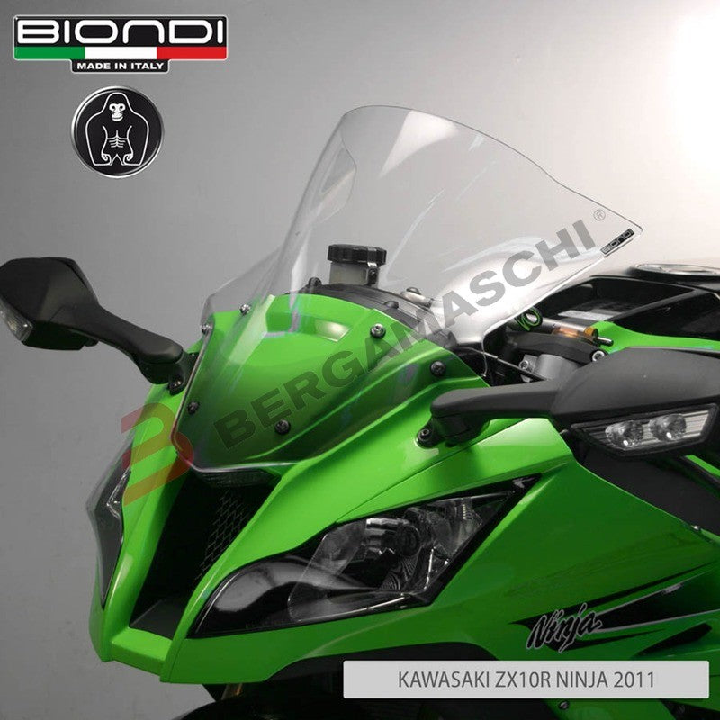 CUPOLINO PARABREZZA PER MOTO KAWASAKI ZX10R 2011> FUME BIONDI 8010317 NINJA