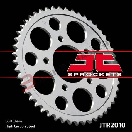 CORONA PER TRASMISSIONE MOTO JT 2010 Z44 JTR2010.44 44 DENTI ACCIAIO PASSO 530