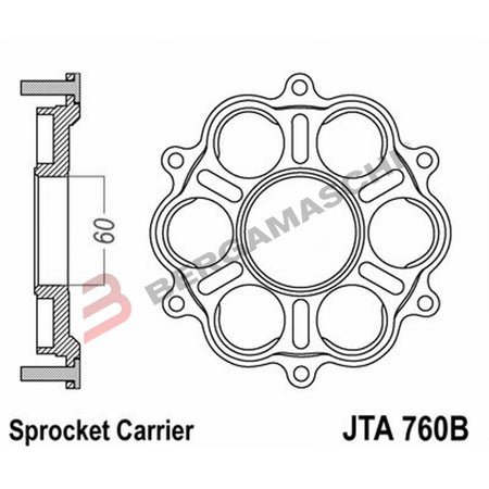 PARASTRAPPI PORTA CORONA X JTA761/762/763 JTA760B DUCATI 1098 1099 STREETFIGHTER