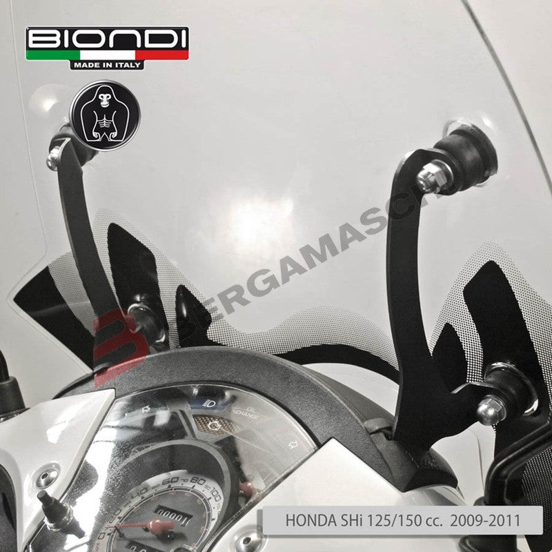 KIT PARABREZZA+ATTACCHI PER SCOOTER HONDA SH 125/150 09-11 BIONDI