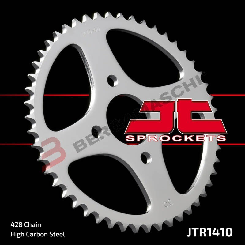 CORONA PER TRASMISSIONE MOTO JT 1410 Z50 JTR1410.50 50 DENTI ACCIAIO PASSO 428