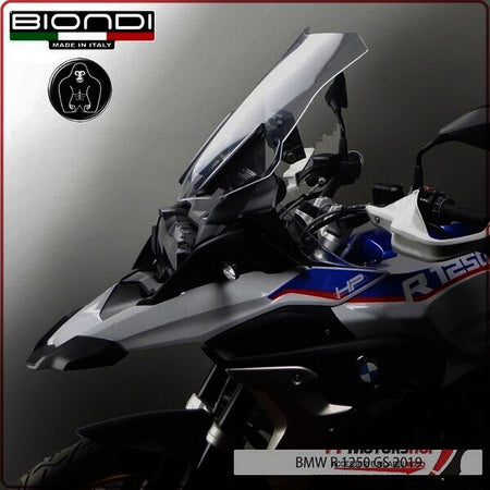 CUPOLINO PARABREZZA MOTO PER BMW R1250GS 2019> ALTO TRASPARENTE BIONDI ADVENTURE