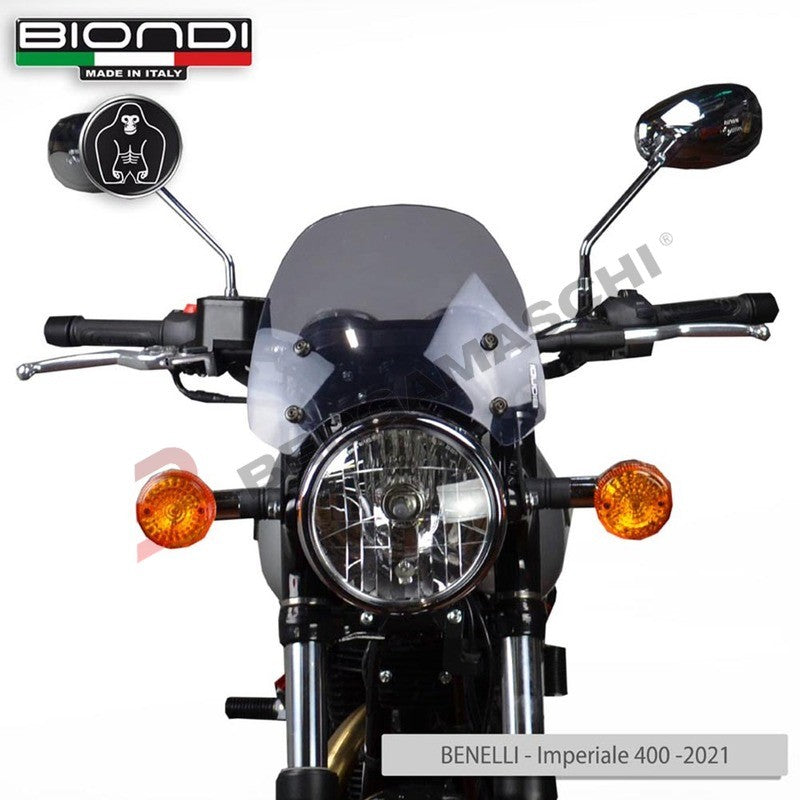 CUPOLINO PARABREZZA PER MOTO BENELLI IMPERIALE 400 SPORT SMOKE GRIGIO BIONDI
