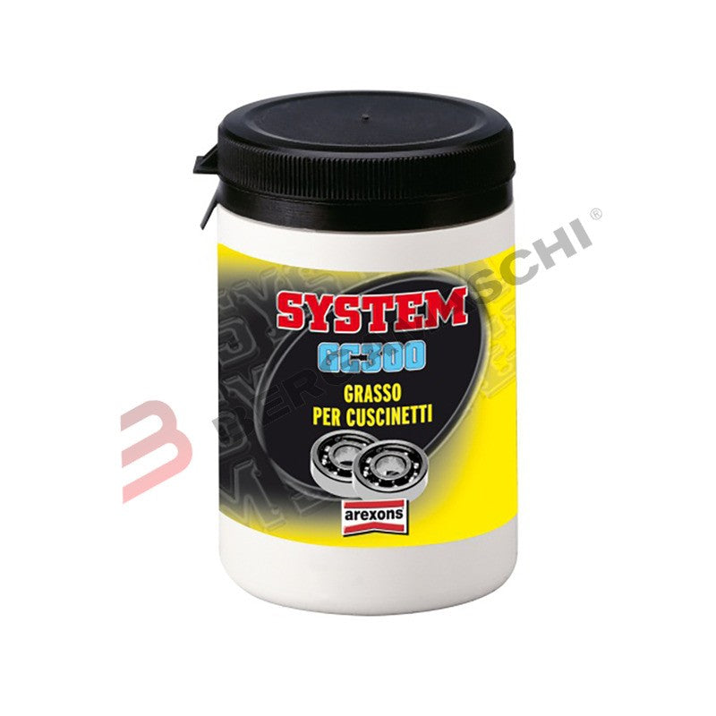 GRASSO LITIO LUBRIFICANTE PER CUSCINETTI SYSTEM GC300 225g 250ml AREXONS 9529