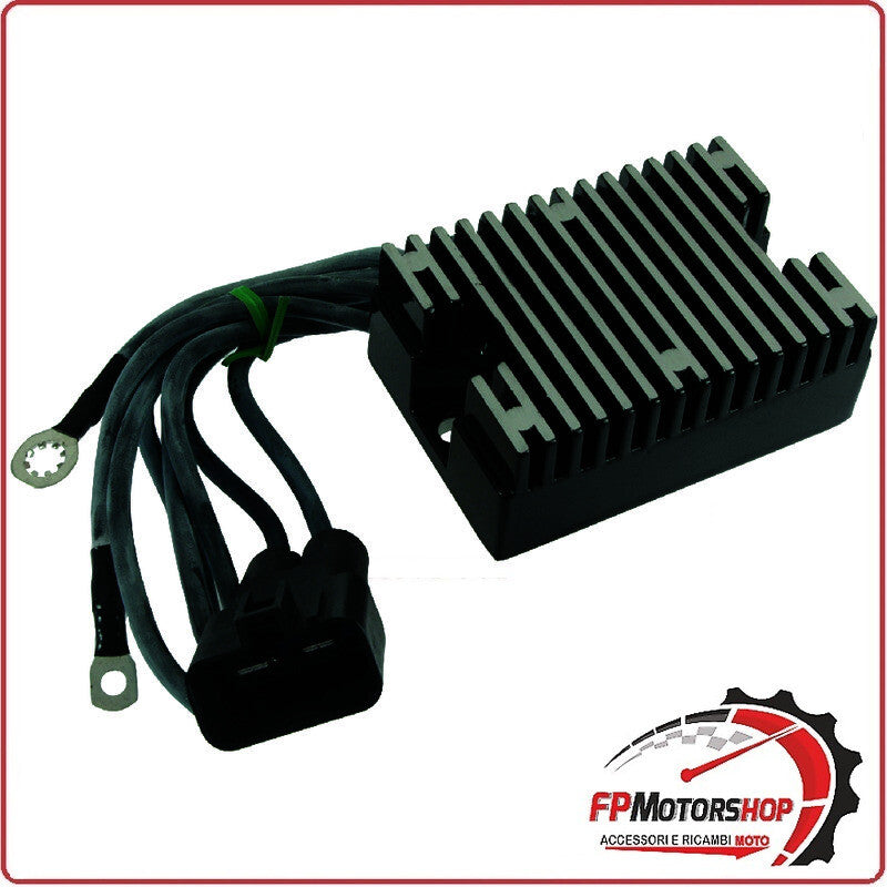 REGOLATORE DI TENSIONE PER HARLEY BIG TWIN 00-00 NERO WAI 12V CONNETTORE