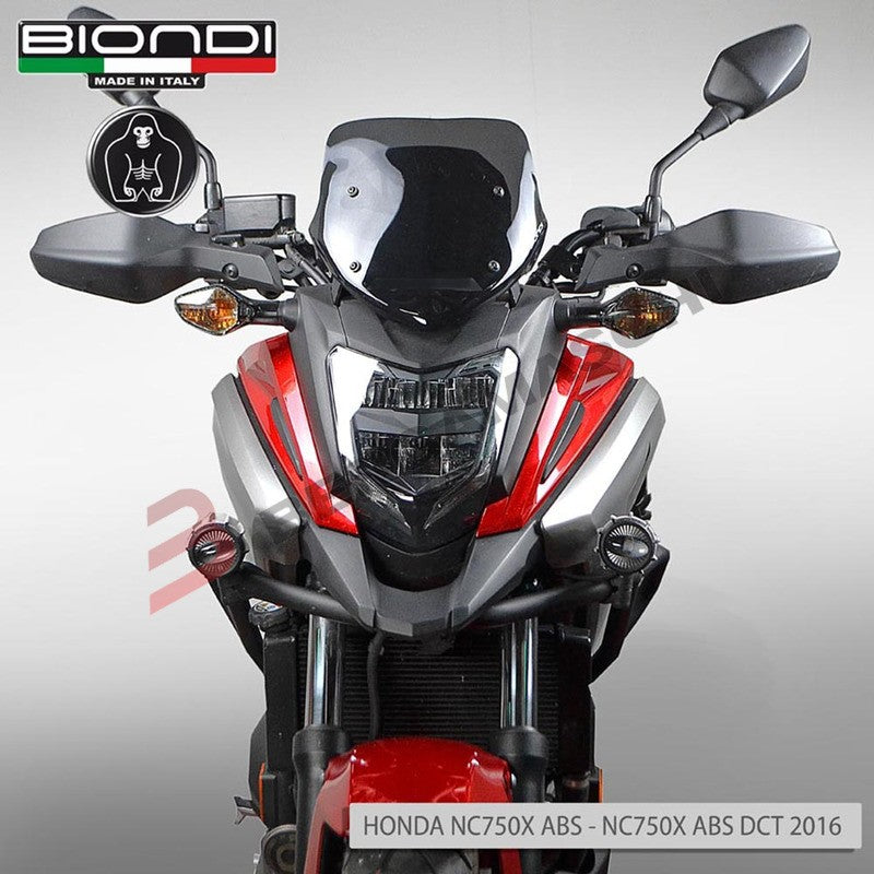 CUPOLINO PARABREZZA MOTO PER HONDA NC750X 2016> FUME SCURO ALTO BIONDI NC 750 X