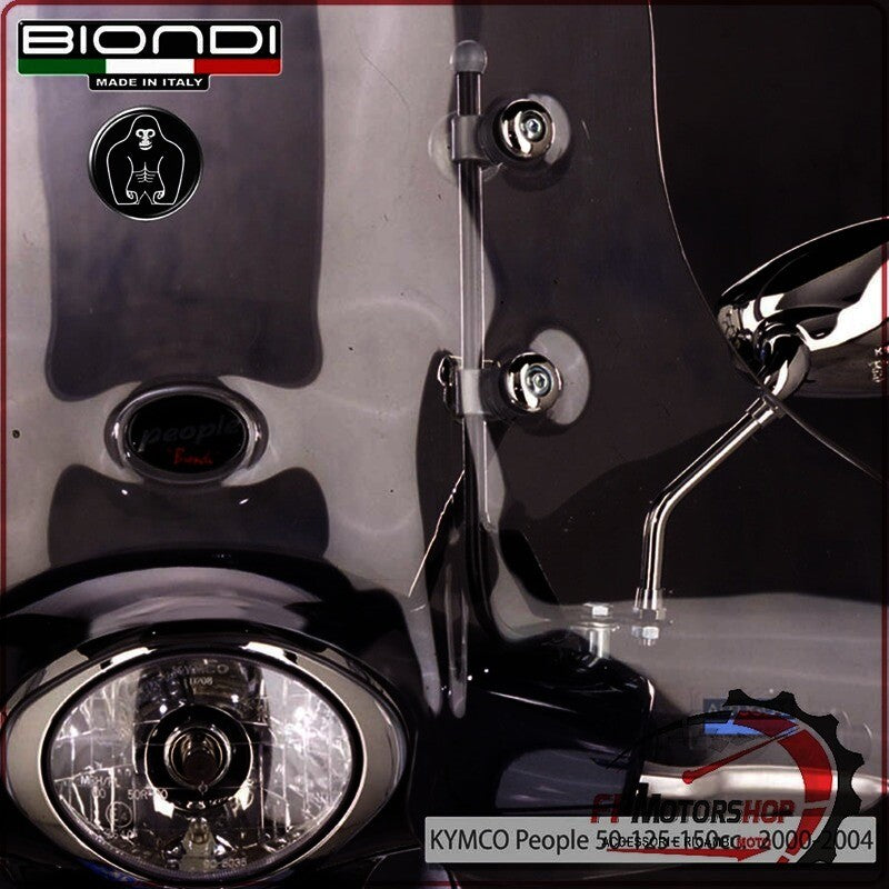 KIT ATTACCHI PARABREZZA SCOOTER PER KYMCO PEOPLE 50/125/150 00> BIONDI 8500784 