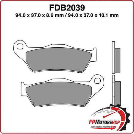 PASTIGLIE FRENO FERODO PER MOTO FDB2039P BMW R850 GS 99>00 R1100 94>99 R1150