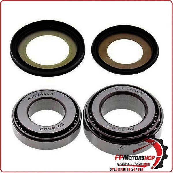 KIT CUSCINETTI STERZO PER MOTO SUZUKI RM 125/250/500 81>86 DR 650SE TOURMAX