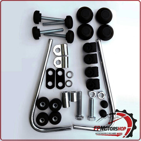 KIT ATTACCHI PARABREZZA PER SCOOTER KSR QUIP 50/125 MOTRON BIONDI 8500489