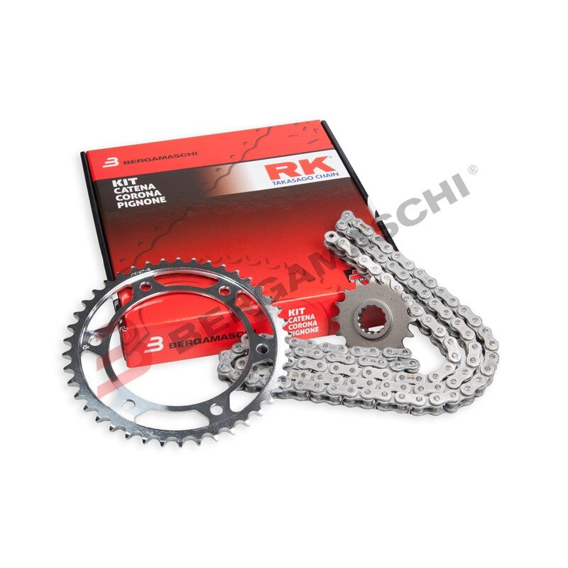 KIT CATENA CORONA PIGNONE TRASMISSIONE PER SUZUKI GS 400 77>79