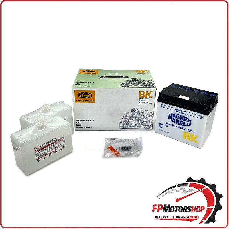 BATTERIA PER MOTO MARELLI MO60-N30-A-SM Y60-N30-A 12V 30Ah