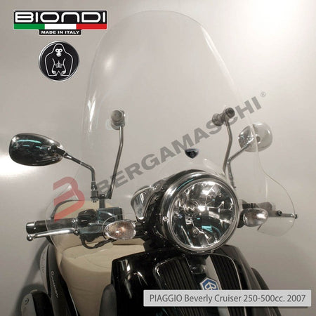 PARABREZZA CUPOLINO PER SCOOTER PIAGGIO BEVERLY CRUISER 250/500 2007> BIONDI
