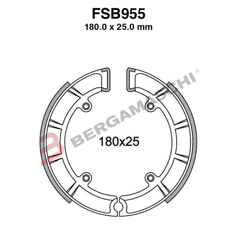 GANASCE FRENO PER MOTO CZ SCRAMBLER CROSS 125 250 350 FSB955 MESCOLA ORGANICA