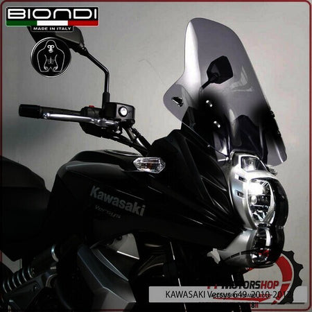 CUPOLINO PARABREZZA MOTO PER KAWASAKI VERSYS 650 FUME BIONDI 8010314 2010>2012