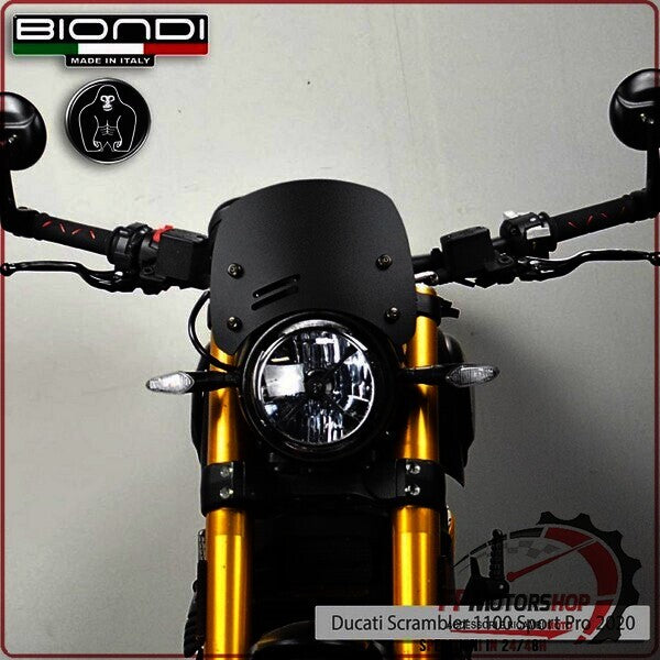 CUPOLINO PARABREZZA MOTO PER DUCATI SCRAMBLER 800 2014>2020 1100 2020> BIONDI