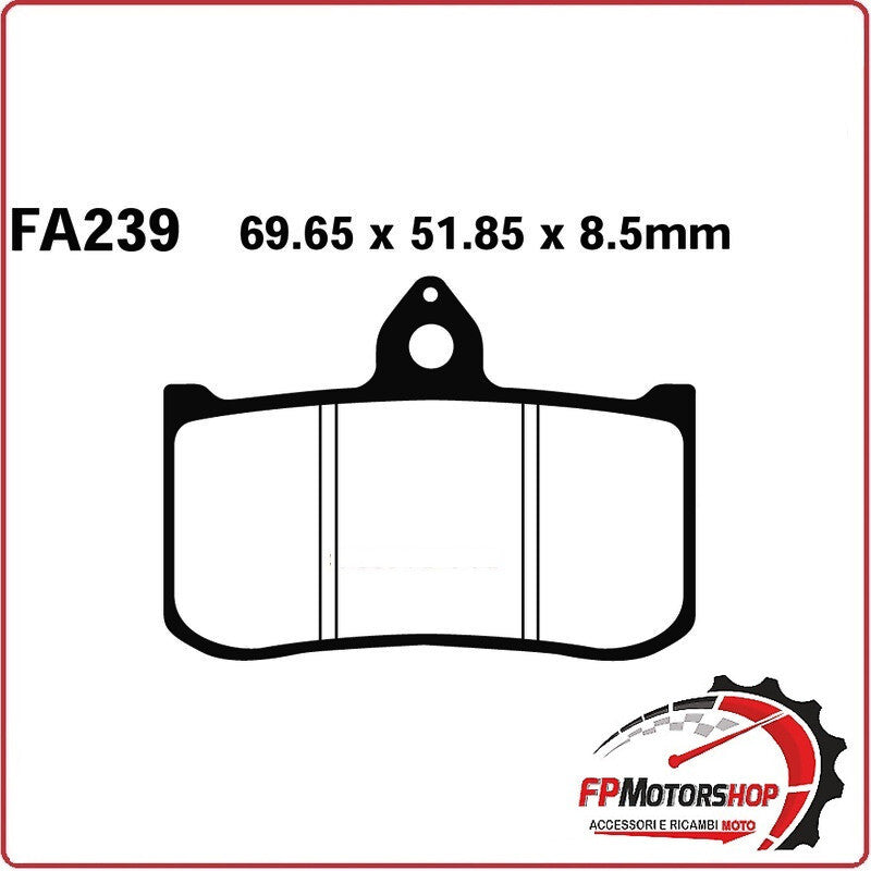 PASTIGLIE PASTICCHE FRENI PER MOTO HONDA RS 125/250 ANT EBC FA239 93>03