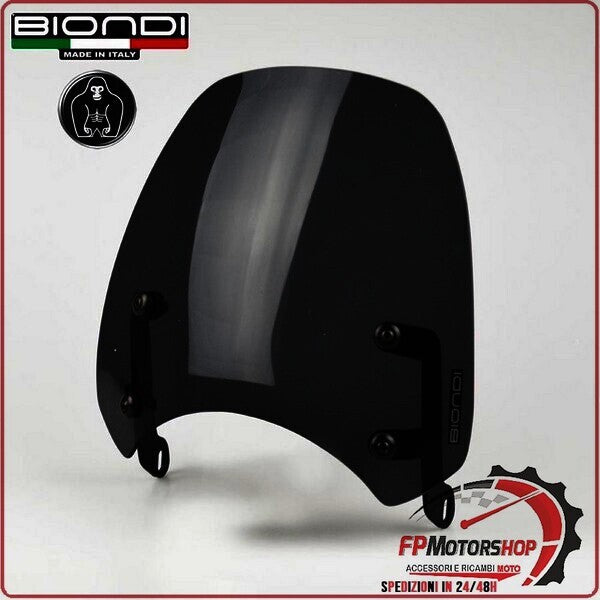 CUPOLINO PARABREZZA PER MOTO GUZZI V7 III 2017>2020 V9 BOBBER FUME'SCURO BIONDI