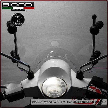 KIT ATTACCHI PARABREZZA SCOOTER PER VESPA PX FRENO A DISCO GL LML STAR D BIONDI