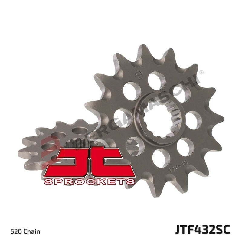 PIGNONE TRASMISSIONE PER MOTO JT 432 Z13 SC JTF432.13SC 13 DENTI ACCIAIO SELF