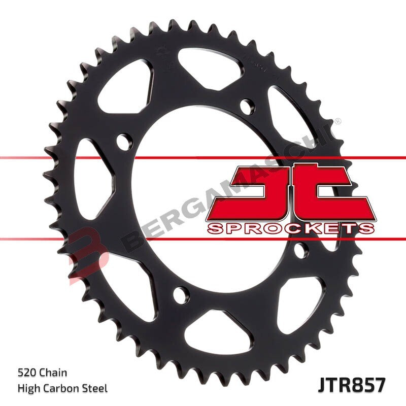 CORONA PER TRASMISSIONE MOTO JT 857 Z46 JTR857.46 46 DENTI ACCIAIO PASSO 520
