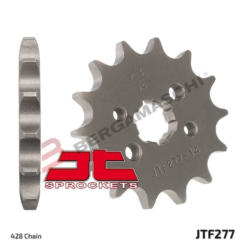 PIGNONE TRASMISSIONE PER MOTO JT 277 Z13 JTF277.13 13 DENTI ACCIAIO