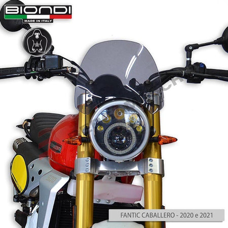 CUPOLINO PARABREZZA PER MOTO FANTIC CABALLERO 125 250 500 SPORT FUME' BIONDI 