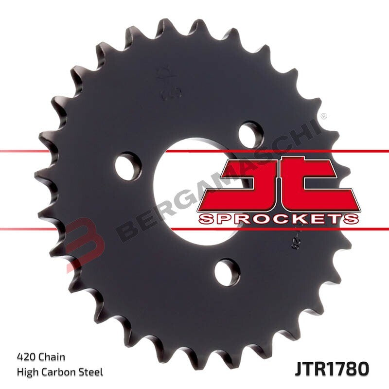 CORONA PER TRASMISSIONE MOTO JT 1780 Z28 JTR1780.28 28 DENTI ACCIAIO PASSO 420