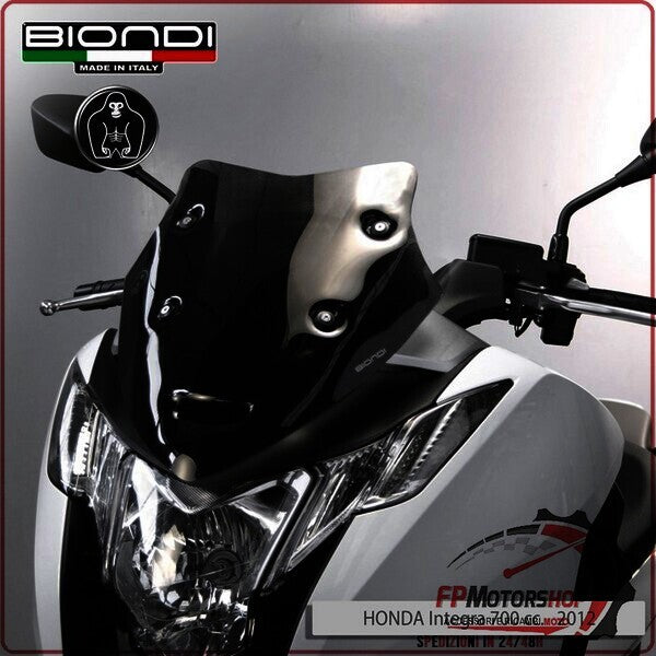 CUPOLINO PARABREZZA MOTO PER HONDA INTEGRA 700 FUME DARK BIONDI 8010327 2012>